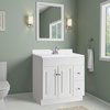 Design House Cultured Marble Vanity Top 25x19, Solid White 586180
